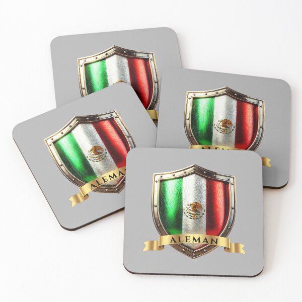 Item preview, Aleman Mexican Heritage Crest Shield designed and sold by Highlandkings.