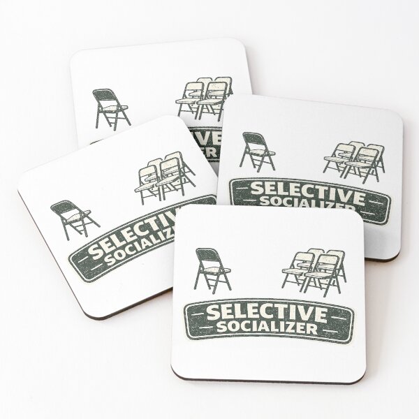 Item preview, Selective Socializer Funny Introvert Chair Design designed and sold by EastEndTownie.