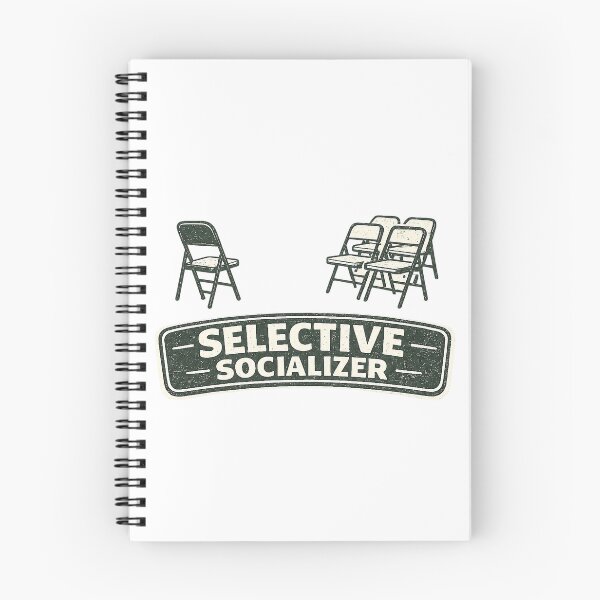Item preview, Selective Socializer Funny Introvert Chair Design designed and sold by EastEndTownie.
