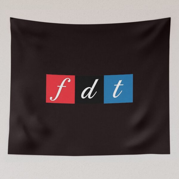Item preview, Initials F D T Primary Color Blocks designed and sold by Rechar404-Art.