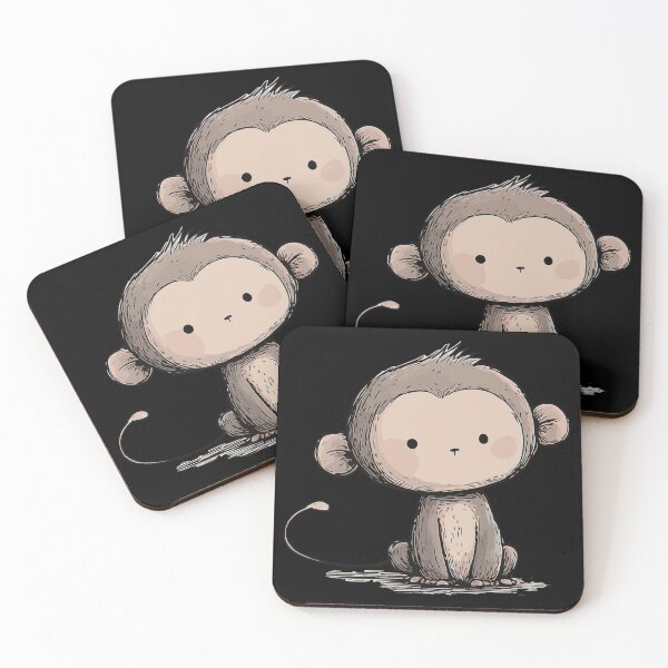 Item preview,  Whimsical Baby Monkey Sketch designed and sold by ClubVacay.