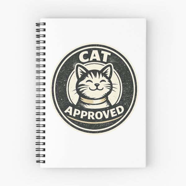 Item preview, Cat Approved Retro Badge Cat Lover Design designed and sold by EastEndTownie.