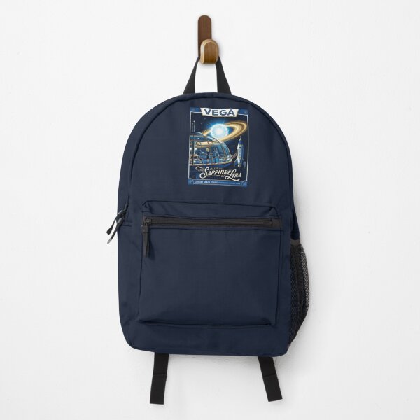Item preview, Vega Star Retro NASA Travel Poster Sapphire Lyra designed and sold by RetroRewind Studio.