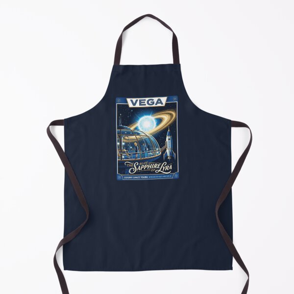 Item preview, Vega Star Retro NASA Travel Poster Sapphire Lyra designed and sold by RetroRewind Studio.