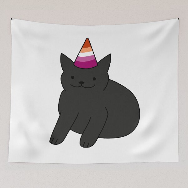 Item preview, Cute Black Lesbian Cat designed and sold by Swaghettio.