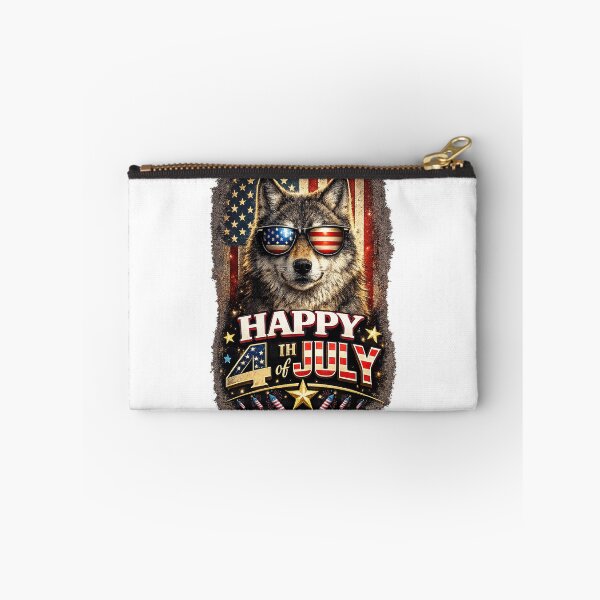 Item preview, wolf Lovers Patriotic america Flag 4th of July designed and sold by QuiteOrbit.