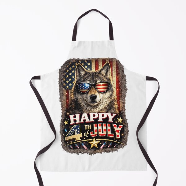 Item preview, wolf Lovers Patriotic america Flag 4th of July designed and sold by QuiteOrbit.