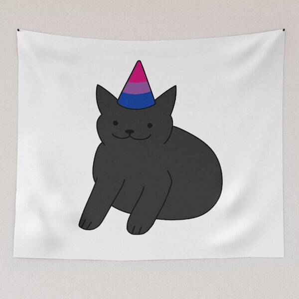 Item preview, Sweet Black Bisexual Cat designed and sold by Swaghettio.