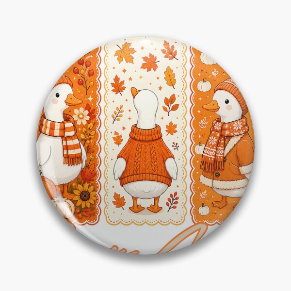 Item preview, Cozy Goose Autumn Trio - Cute Fall Ducks in Sweaters designed and sold by TeeUp2.