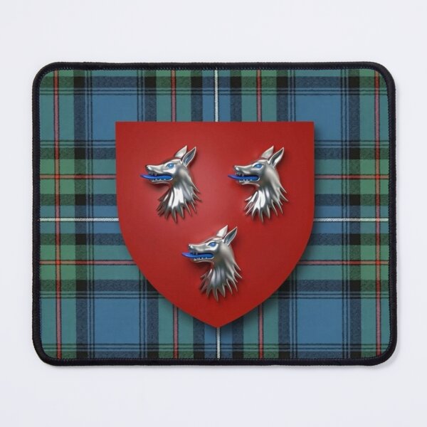 Item preview, Robertson Shield 3D and Ancient Hunting Tartan designed and sold by Kirrindy Designs.