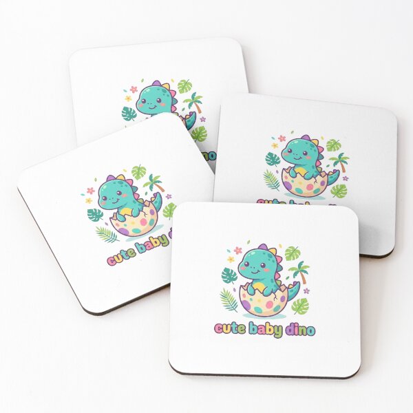Item preview, Cute Baby Dino Kawaii Cartoon Sticker | Adorable Dinosaur Hatchling Illustration | Pastel Dino Design designed and sold by morning sun.