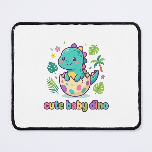 Item preview, Cute Baby Dino Kawaii Cartoon Sticker | Adorable Dinosaur Hatchling Illustration | Pastel Dino Design designed and sold by morning sun.