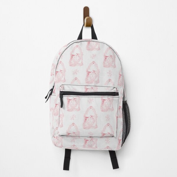 Item preview, Red Cat Mirror Toile | Vintage Kitten Reflection Pattern designed and sold by Pharmkitty.