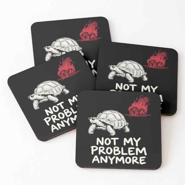 Item preview, Not My Problem Anymore Tortoise Sunglasses Grunge Dark Humor designed and sold by cabana.space.