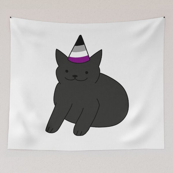 Item preview, Cute Black Asexual Cat designed and sold by Swaghettio.