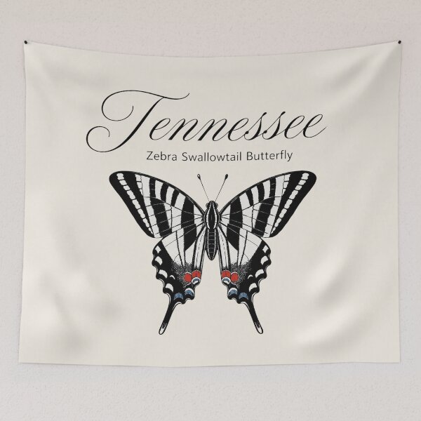 Item preview, Tennessee Zebra Swallowtail Butterfly Poster designed and sold by The-Drip-Studio.