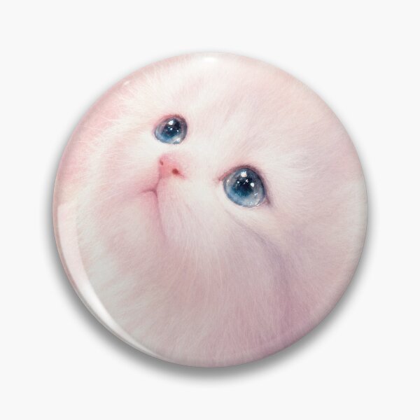 Item preview, Pure Soul Kitten - Pastel Pearl Pink Looking Up Watercolor Art designed and sold by Fluffy Cherish World.
