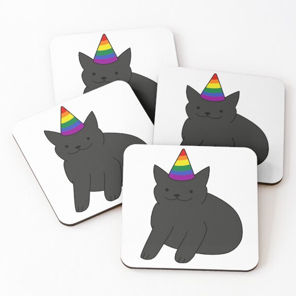 Item preview, Sweet Black Rainbow Cat designed and sold by Swaghettio.
