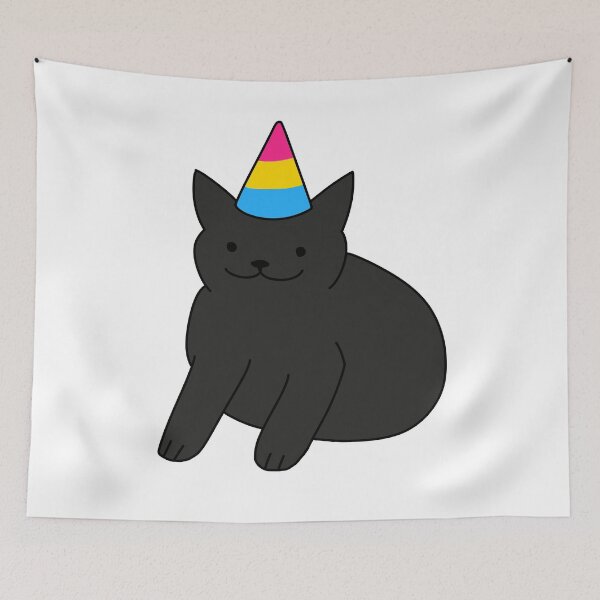Item preview, Sweet Black Pansexual Cat designed and sold by Swaghettio.
