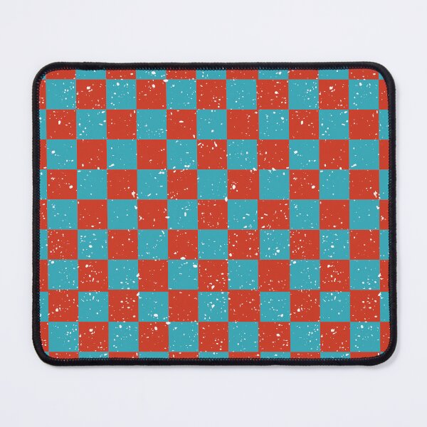 Item preview, Red Teal Checker Pattern | Bold Distressed Retro Seamless designed and sold by Dino-Lune.