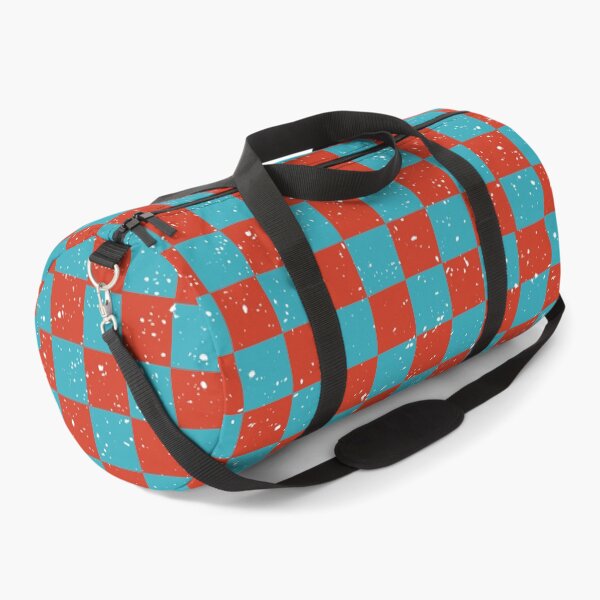 Item preview, Red Teal Checker Pattern | Bold Distressed Retro Seamless  designed and sold by Dino-Lune.