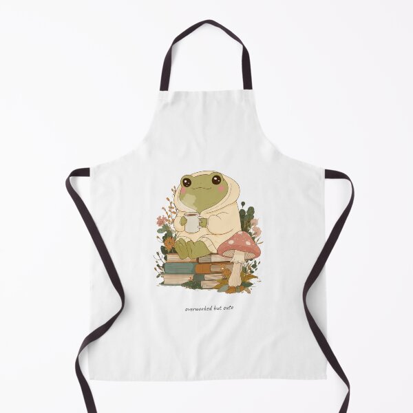 Item preview, Overworked but Cute Frog designed and sold by Cozy Chaos Studio Co.