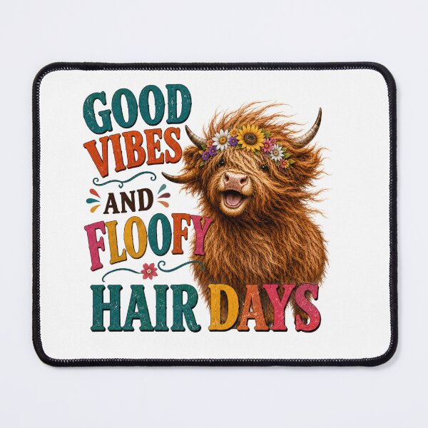 Item preview, Good Vibes And Floofy Hair Days designed and sold by HippyRikky.