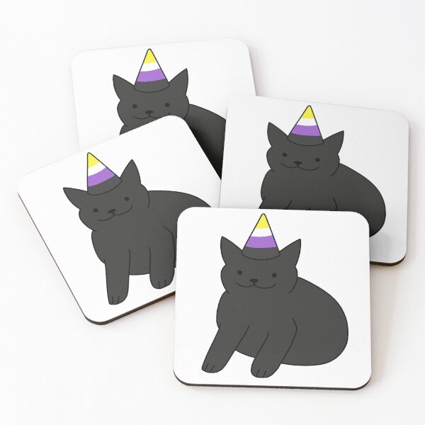 Item preview, Sweet Black Nonbinary Cat designed and sold by Swaghettio.