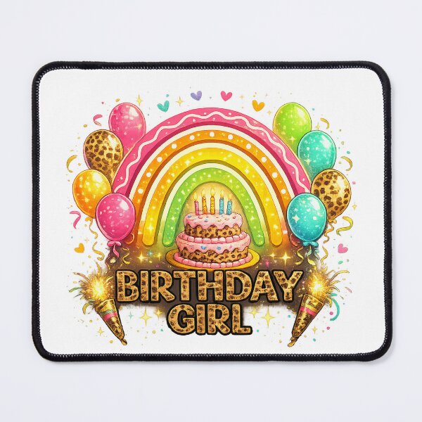 Item preview, Birthday Girl Leopard Rainbow Birthday Party Family designed and sold by QuiteOrbit.