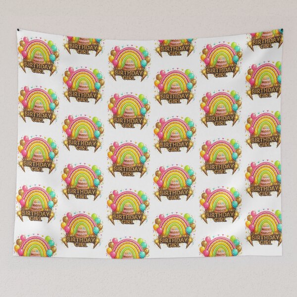 Item preview, Birthday Girl Leopard Rainbow Birthday Party Family designed and sold by QuiteOrbit.