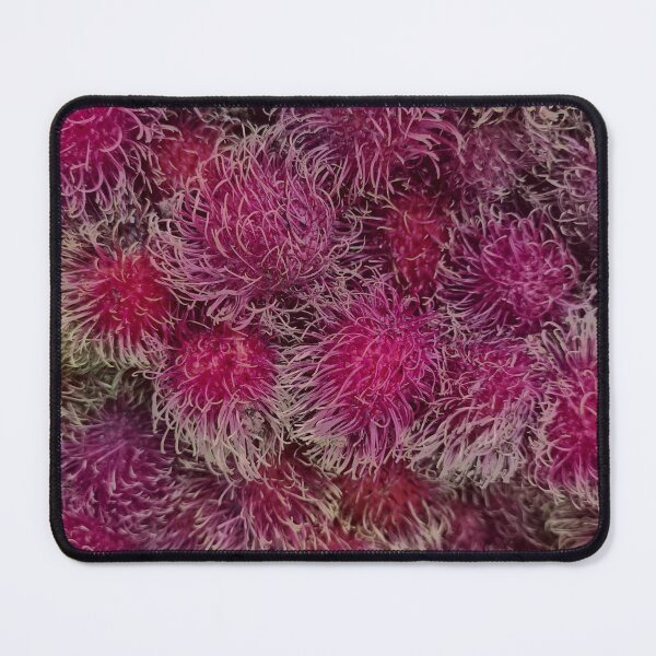 Item preview, Exotic Rambutan Neon Magenta Macro Fruit Texture Pattern designed and sold by ElementoVisual.