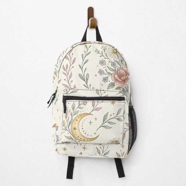 Item preview, Wildflower Moon Garden Seamless Pattern designed and sold by MoonwoodStudio.
