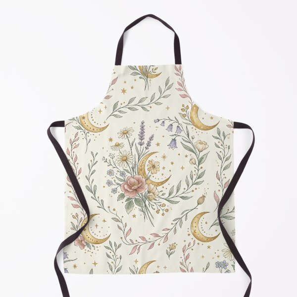Item preview, Wildflower Moon Garden Seamless Pattern designed and sold by MoonwoodStudio.