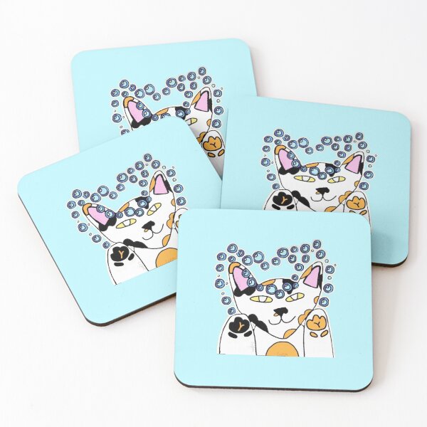 Item preview, Kawaii Calico Bubble Cat ┃ Cat Tricolor Kitty Art designed and sold by Cherry Prism Designs.