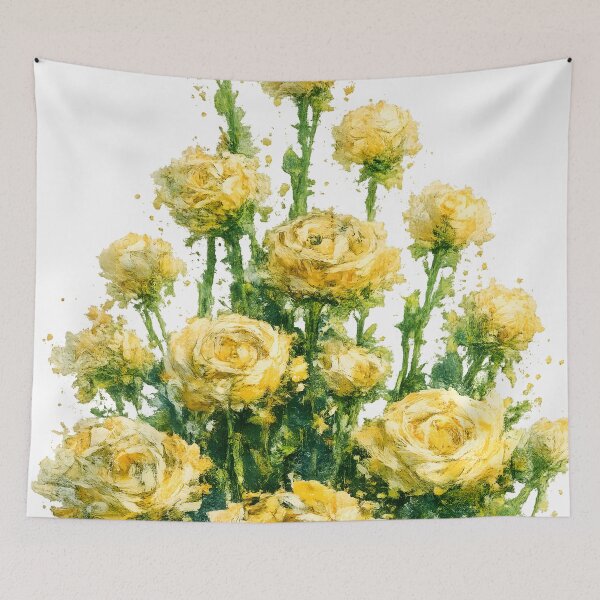 Item preview, Yellow Rose Bouquet Wall Art Print | Cottagecore Floral Decor | Romantic Botanical Flower Painting designed and sold by LoveNurseries.