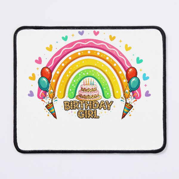 Item preview, Birthday Girl Leopard Rainbow designed and sold by QuiteOrbit.