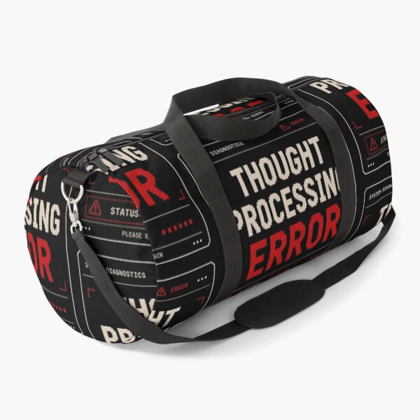 Item preview, Thought Processing Error – Retro System Diagnostics Humor Design designed and sold by Mad Factory Designs.