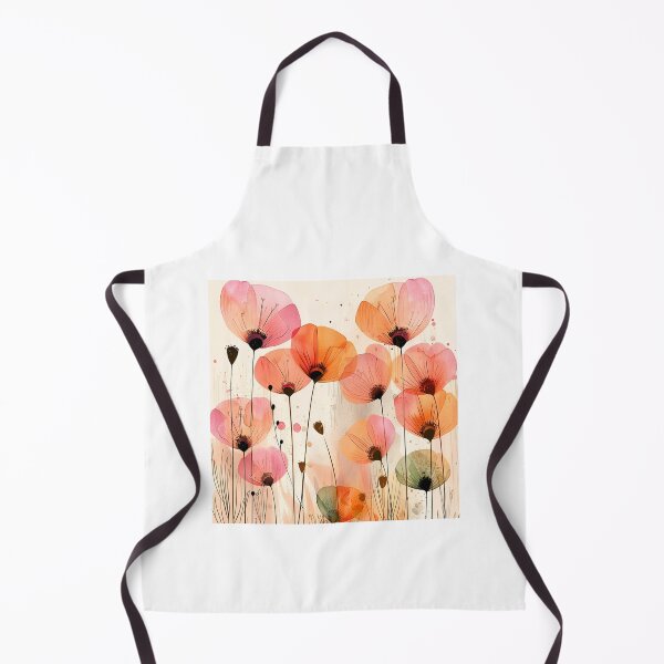 Item preview, Poppy Pastel Pink Flower Garden Contemporary Folk Art designed and sold by DEC02.