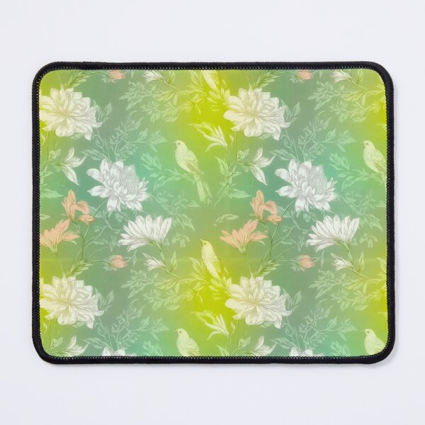 Item preview, Vintage Botanical Bird Floral Pattern – Soft Green Toile Garden Design designed and sold by MDSDesigns.