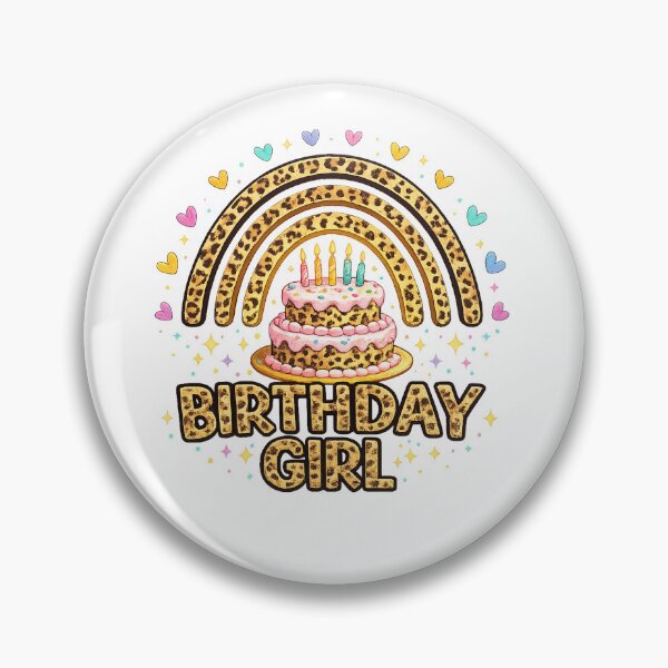 Item preview, Birthday Girl Leopard cute Rainbow Bday Party designed and sold by QuiteOrbit.