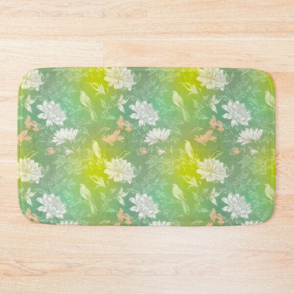 Item preview, Vintage Botanical Bird Floral Pattern – Soft Green Toile Garden Design designed and sold by MDSDesigns.