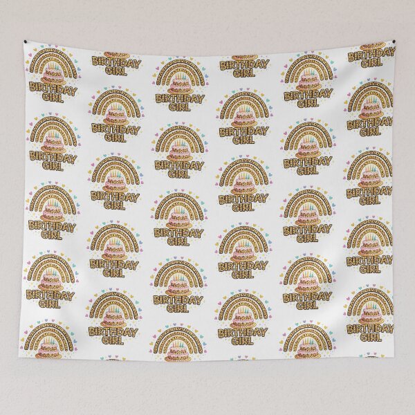 Item preview, Birthday Girl Leopard cute Rainbow Bday Party designed and sold by QuiteOrbit.