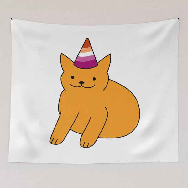 Item preview, Sweet Orange Lesbian Cat designed and sold by Swaghettio.