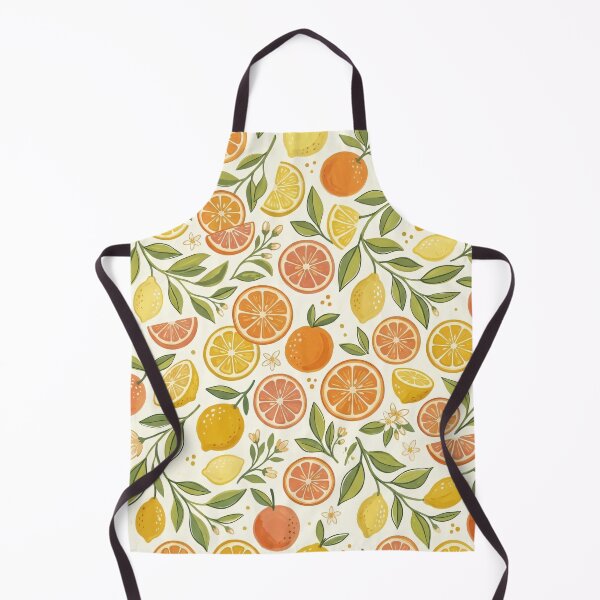 Item preview, Retro Citrus Grove Seamless Pattern designed and sold by MoonwoodStudio.