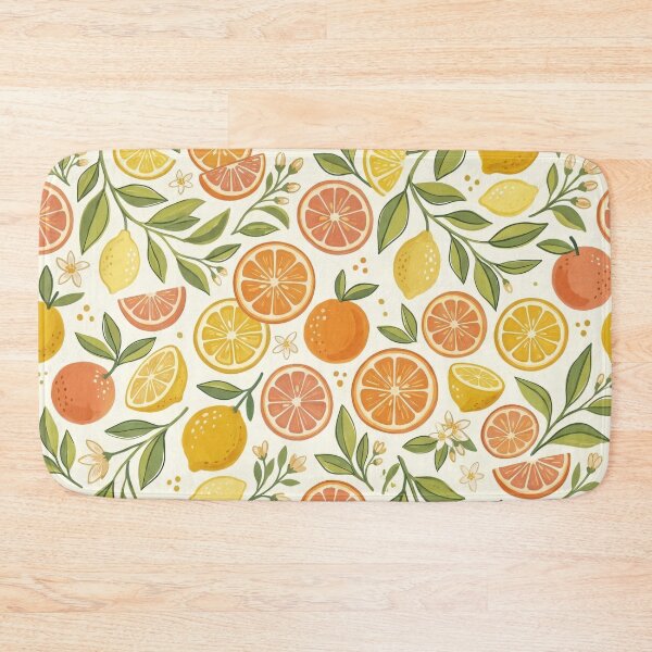 Item preview, Retro Citrus Grove Seamless Pattern designed and sold by MoonwoodStudio.