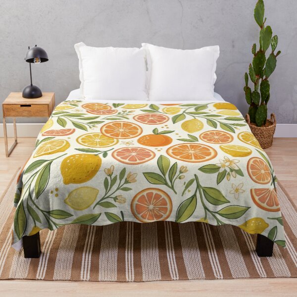 Item preview, Retro Citrus Grove Seamless Pattern designed and sold by MoonwoodStudio.