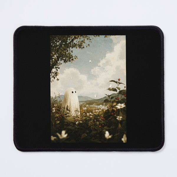 Item preview, Little Ghost in a Wildflower Meadow Under Soft Summer Skies designed and sold by ferminhays.
