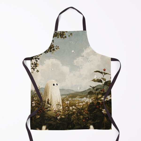 Item preview, Little Ghost in a Wildflower Meadow Under Soft Summer Skies designed and sold by ferminhays.