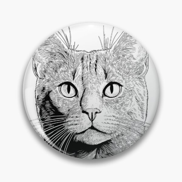 Item preview, Chartreux cat portrait designed and sold by Dahrgrim.
