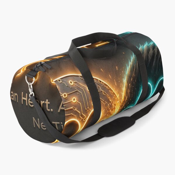 Item preview, NeoTigLuna Logo Human Heart AI Spark Fusion Paw Heart Neon Cybernetics Gift designed and sold by NeoTigLuna.